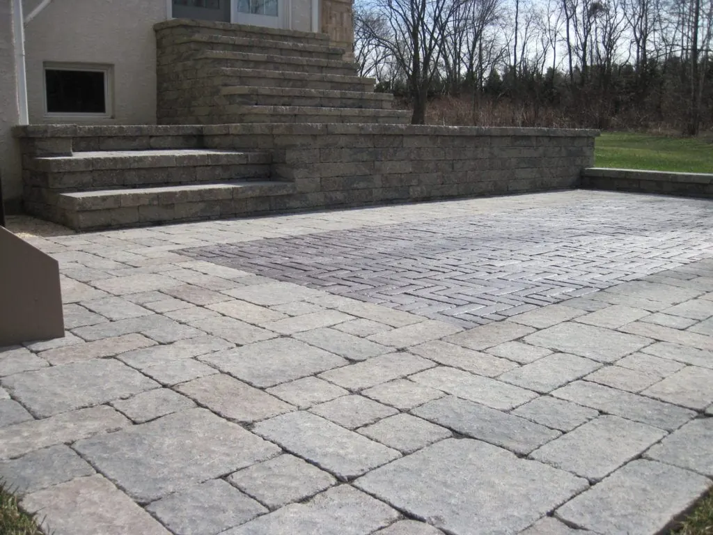 Paver hardscape project by J. DelPalazzo