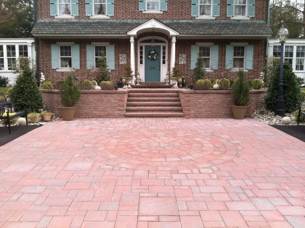 Paver hardscape project by J. DelPalazzo